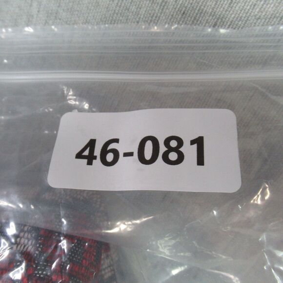 Maggie Sweet Jacket Womens L Red Gray Quilted Patchwork Retro Tapestry Textile - Picture 8 of 8